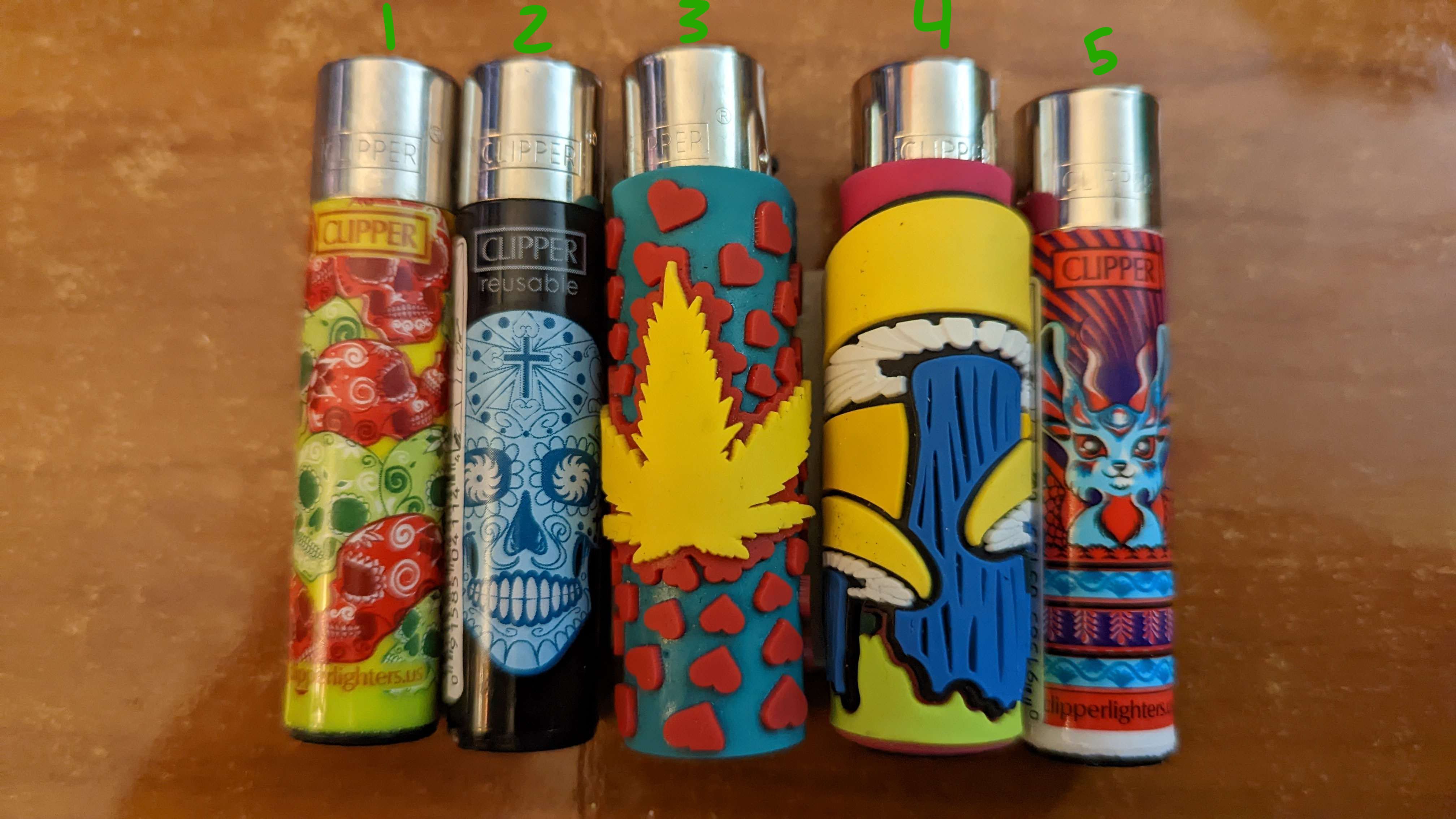 My clipper lighters